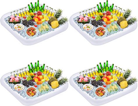 Amazon.com: 2 Pieces Inflatable Buffett Cooler Inflatable Food Cooler Buffet Inflatable Serving ...