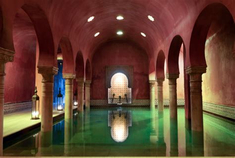 Arab Baths In Granada Andalusia Spain Stock Photo - Download Image Now ...