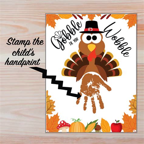 Turkey Handprint Craft | Thanksgiving Handprint Art - Set of 2 | PRINTABLE Activity for Kids ...