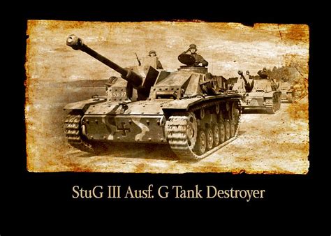 StuG III Ausf G Tank Destroyer Digital Art by John Wills