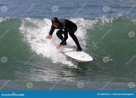 Manhattan Beach Surfing editorial image. Image of water - 26863525