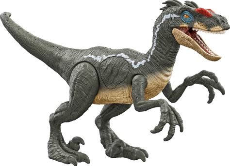 Jurassic World Park III Velociraptor Dino Real FX Damage Toy Figure ...