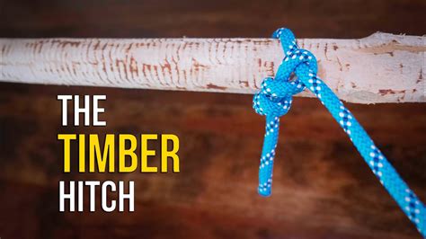 How to Tie the Timber Hitch in 60 SECONDS!! | How to tie a Hitch Knot ...