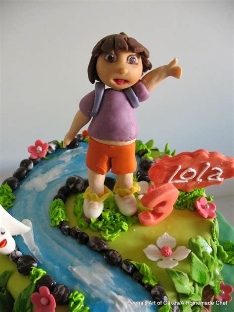 Dora The Explorer Cake - Veena Azmanov