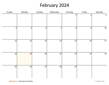 February 2024 Calendar Printable - Easy to Use Calendar App 2024