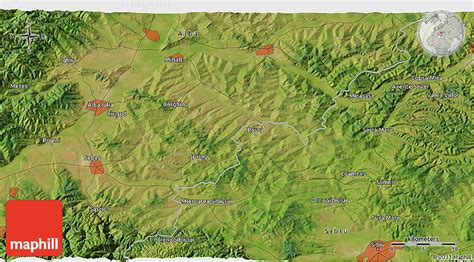 Satellite 3D Map of Alba Iulia