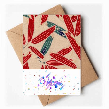 Japanese Ukiyoe Red Blue Pattern Welcome Back Greeting Cards Envelopes Blank | Walmart Canada