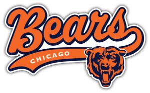 Chicago Bears Logo NFL Sport Car Bumper Sticker Decal ''SIZES'' | eBay