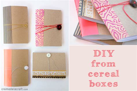 DIY: Mini Notebook From A Cereal Box