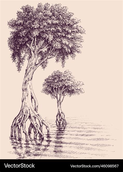 Swamp Tree Drawing