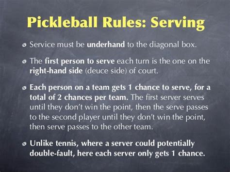 Pickleball rules