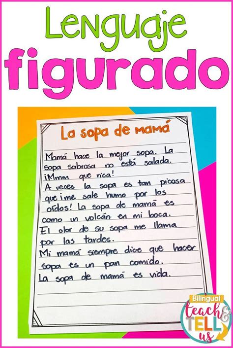 Lenguaje figurado - Figurative Language Spanish | Spanish reading ...