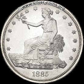 1885 Morgan Trade Dollar - Silver Morgan Dollars, 1885 Dollars | Silver ...