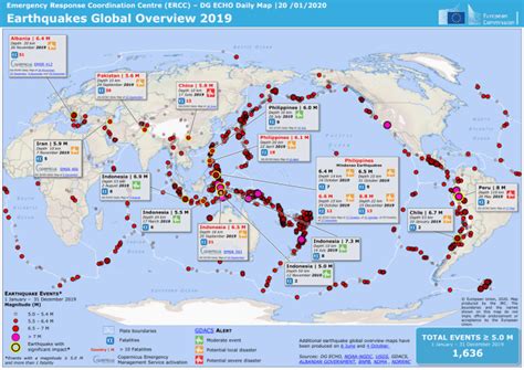 Earthquake Map Of The World – Map Vector