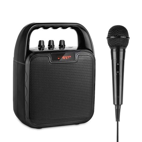 Archer Portable Bluetooth Speaker Karaoke Microphone Computer Speakers with Microphone Mobile ...
