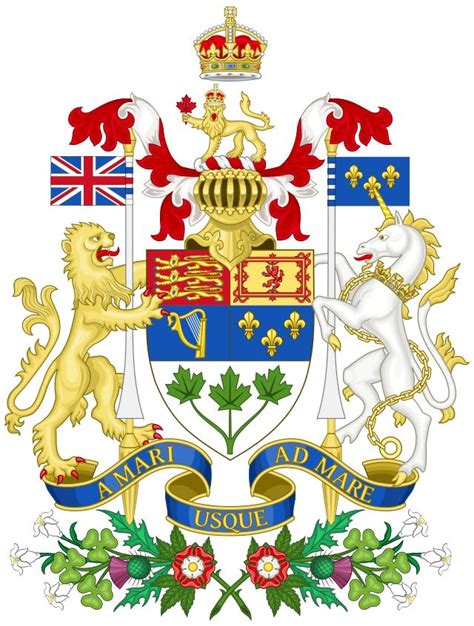 Brasões de armas do Canadá - 1921 | Coat of arms, Elizabeth ii, Arms