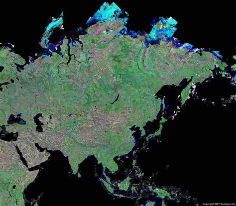 Maps: Satellite Map Of Asia