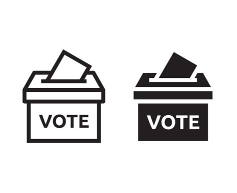 election ballot box vector icon 6898964 Vector Art at Vecteezy