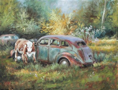 Cattle Drive Painting by Katherine Tucker