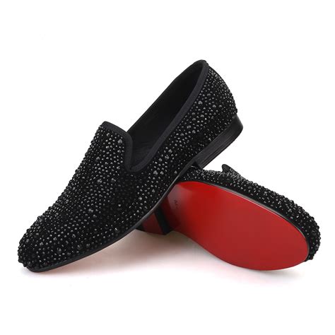 Black Crystals Suede Loafers - Merlutti