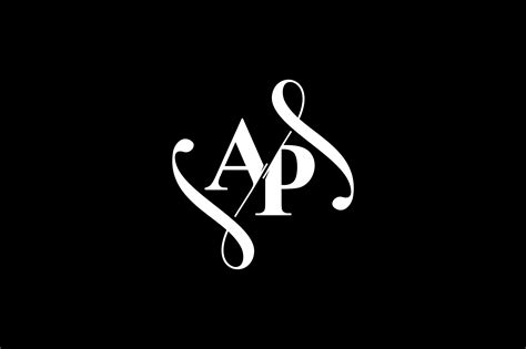 AP Monogram logo Design V6 By Vectorseller | TheHungryJPEG