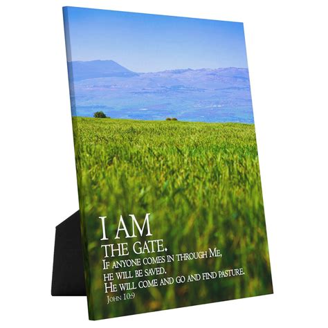 "I Am the Gate" - 5x7 Tabletop Canvas Art – I Am Israel