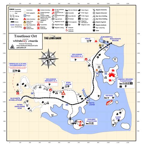 The Long Dark: Trostloser Ort Karte - Klabbis Logbuch