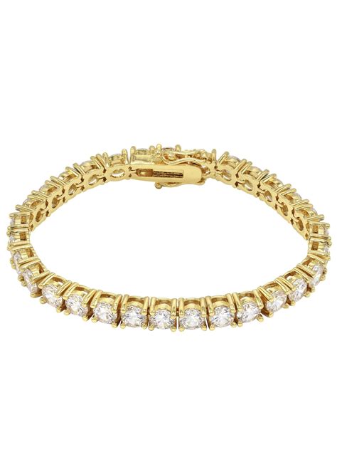 Mens Diamond Gold Tennis Bracelet – FrostNYC