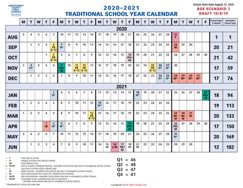 Montgomery County School Calendar 2021-22 | Important Update