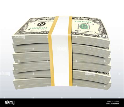 Stack of dollar bills - isolated with clipping path Stock Photo - Alamy