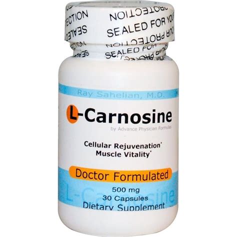 Advance Physician Formulas, L-Carnosine, 500 mg, 30 Capsules - iHerb