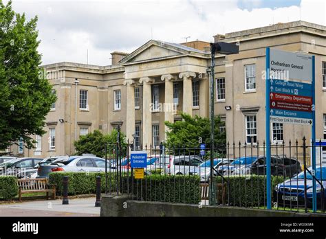 Cheltenham General Hospital entrance Stock Photo - Alamy