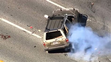 Video: Dramatic Police Chase Ends In Car Flip | US News | Sky News