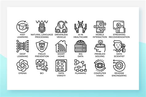 AI (Artificial intelligence) icons set - Graphicfy