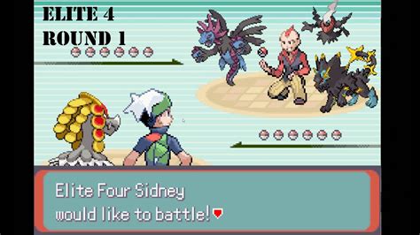 Pokémon Emerald Elite Redux- Elite 4: Sidney fight - YouTube