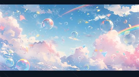 Rainbow Sky Background Wallpaper