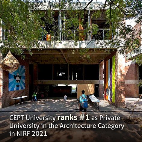 CEPT Ranked #1 Private University in Architecture Category in NIRF 2021 ...