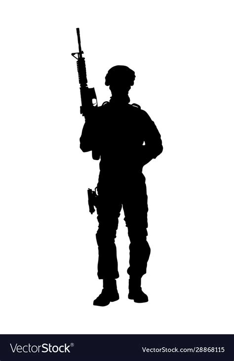 Military Silhouette Clip Art