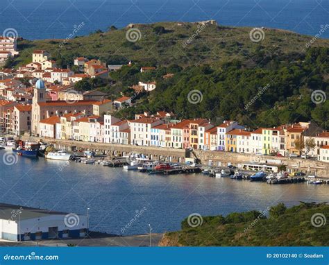 Port Vendres village stock photo. Image of house, building - 20102140