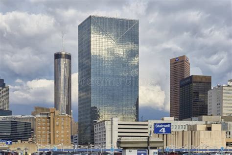 Downtown Atlanta, Georgia editorial stock image. Image of skyscraper ...