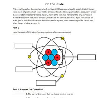 32 Label The Parts Of An Atom Worksheet Labels Databa - vrogue.co