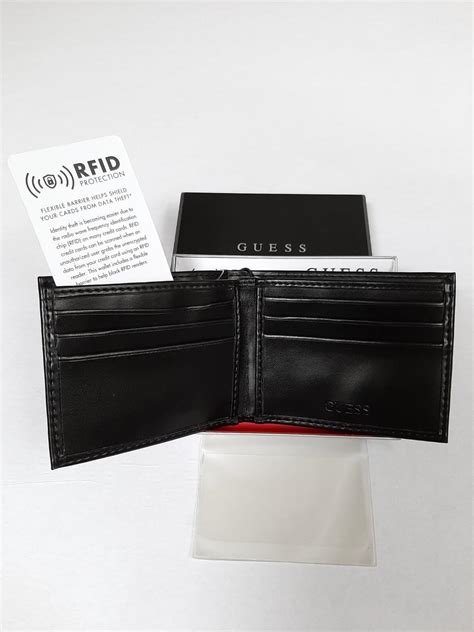 Guess Men's Black Bifold Wallet w/ RFID Protection, Men's Fashion ...