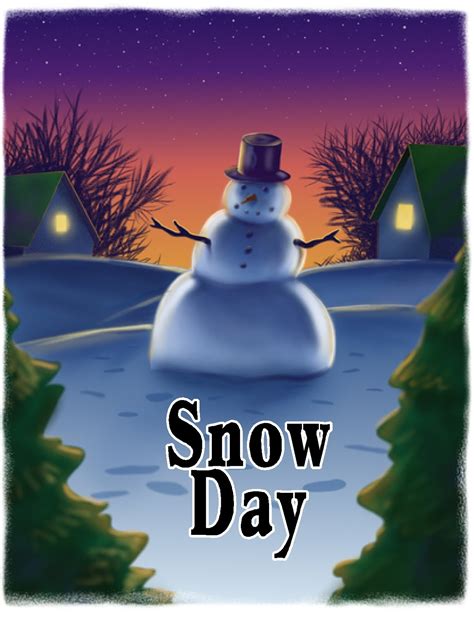 Free Posters and Signs: Snow Day