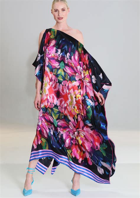 Abundance Silk Scarf Dress - Caroline Duffy Designs