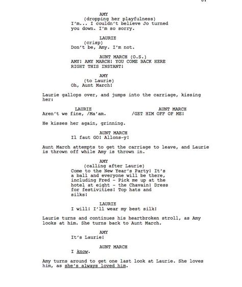 LITTLE WOMEN SCRIPT - AMY AND LAURIE | Little women quotes, Acting scripts, Book writing tips