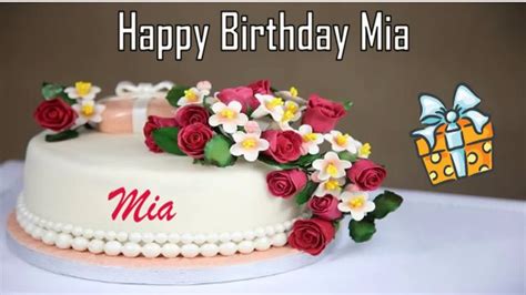 Happy Birthday Mia Image Wishes - YouTube