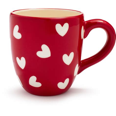 Red and White Hearts Mug | Sur La Table | Mugs, Cute coffee mugs, Tea mugs