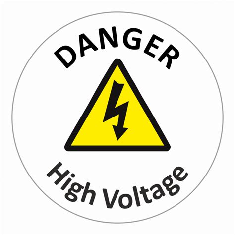 High Voltage Warning Labels | Stickers for Teachers