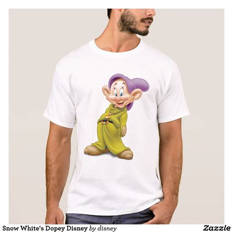 Snow White's Dopey Disney T-shirt Dopey, Shirt Style, Zazzle, Mens Tops, T Shirt, Snow, Color ...