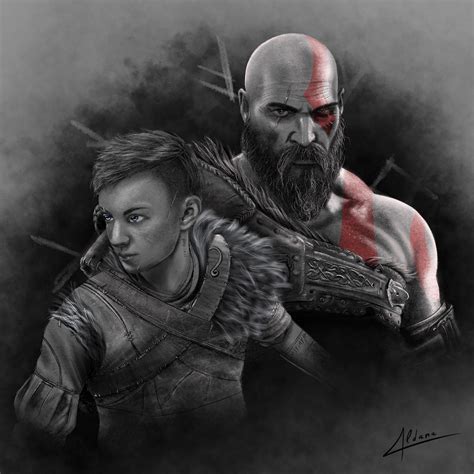 Illustration Kratos and Atreus GOD OF WAR Ragnarok (Instant Download) - Etsy